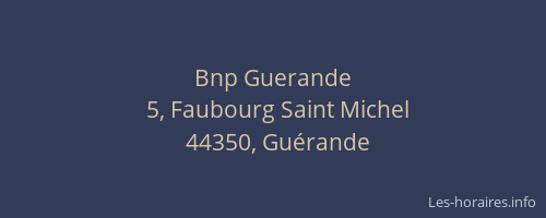Bnp Guerande