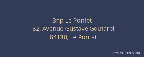 Bnp Le Pontet