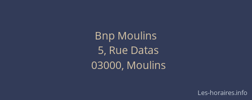 Bnp Moulins