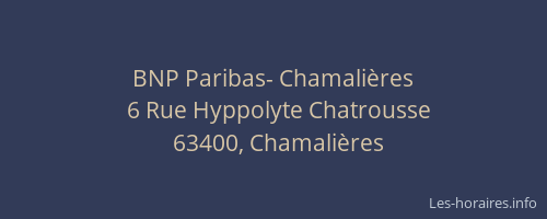 BNP Paribas- Chamalières