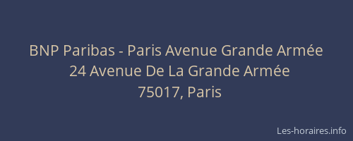 BNP Paribas - Paris Avenue Grande Armée