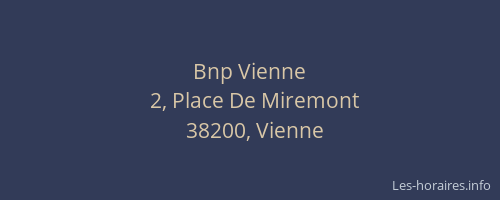 Bnp Vienne