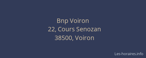 Bnp Voiron