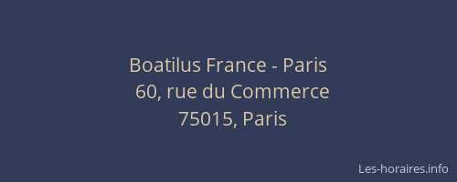 Boatilus France - Paris