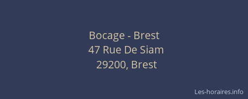 Bocage - Brest