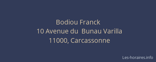 Bodiou Franck