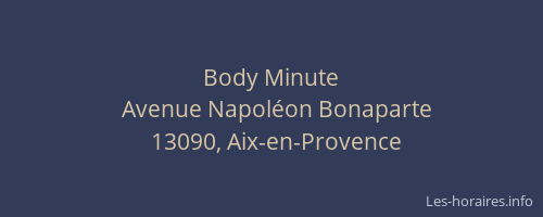 Body Minute