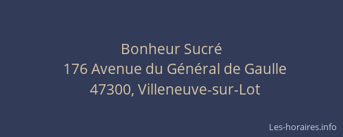 Bonheur Sucré