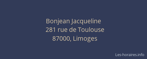 Bonjean Jacqueline