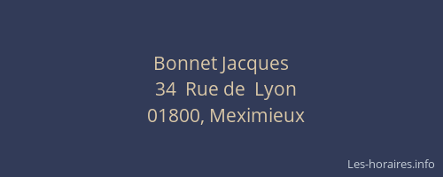 Bonnet Jacques