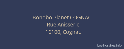 Bonobo Planet COGNAC