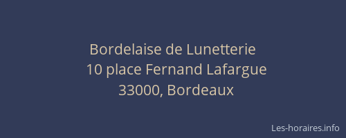 Bordelaise de Lunetterie