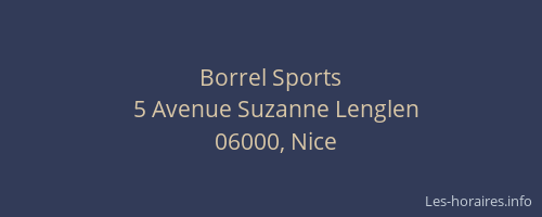 Borrel Sports