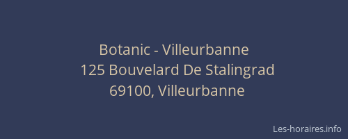 Botanic - Villeurbanne