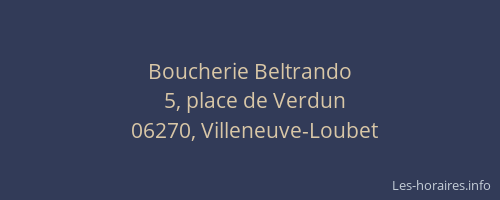 Boucherie Beltrando