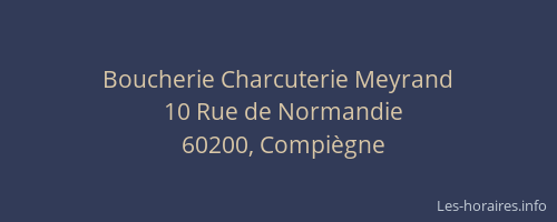 Boucherie Charcuterie Meyrand