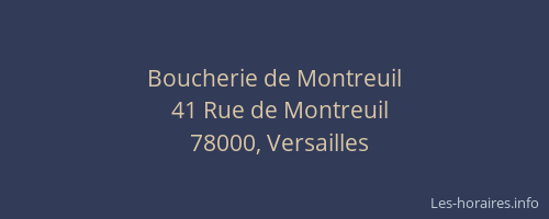 Boucherie de Montreuil