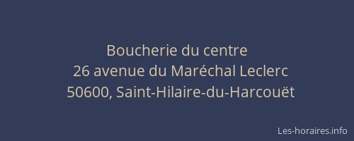 Boucherie du centre