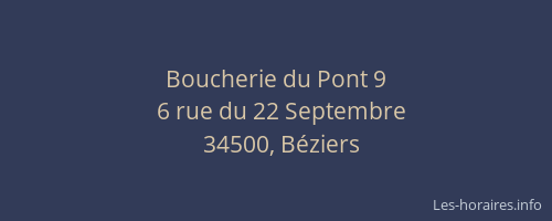 Boucherie du Pont 9