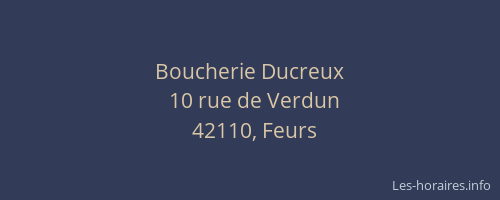 Boucherie Ducreux