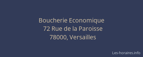 Boucherie Economique