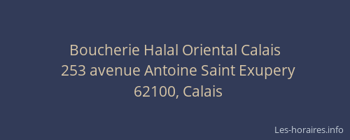 Boucherie Halal Oriental Calais