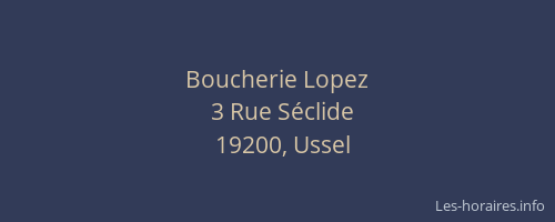 Boucherie Lopez