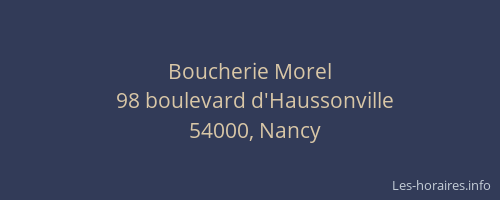 Boucherie Morel