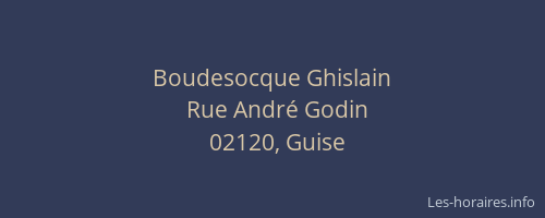 Boudesocque Ghislain