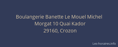 Boulangerie Banette Le Mouel Michel