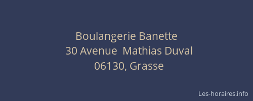 Boulangerie Banette