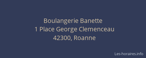 Boulangerie Banette