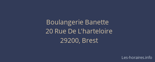 Boulangerie Banette