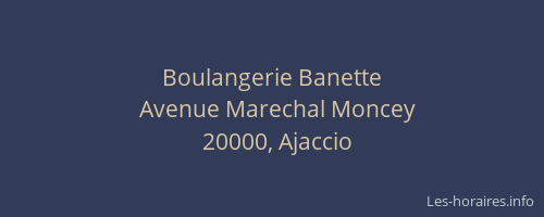 Boulangerie Banette