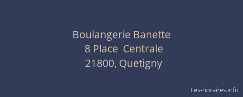 Boulangerie Banette
