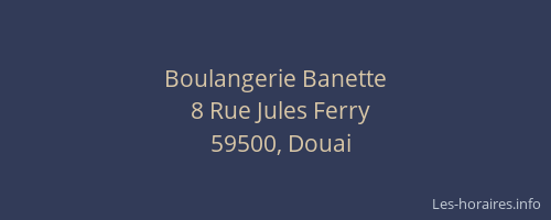 Boulangerie Banette