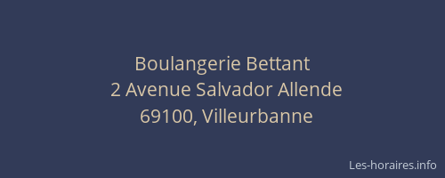 Boulangerie Bettant