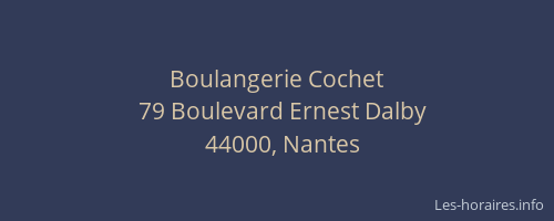 Boulangerie Cochet