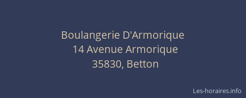 Boulangerie D'Armorique