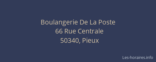 Boulangerie De La Poste