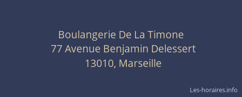 Boulangerie De La Timone