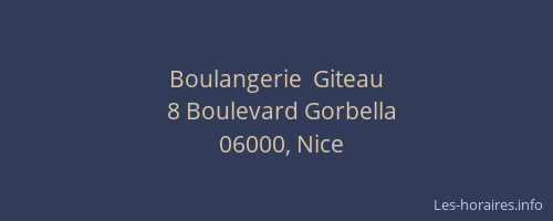 Boulangerie  Giteau