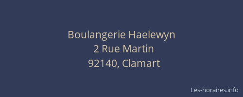 Boulangerie Haelewyn