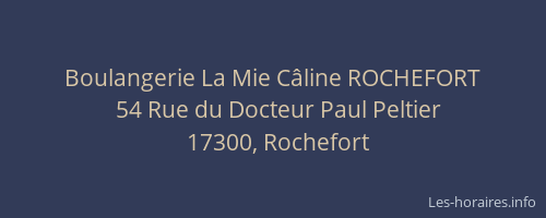 Boulangerie La Mie Câline ROCHEFORT