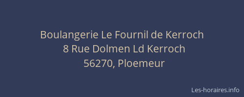 Boulangerie Le Fournil de Kerroch