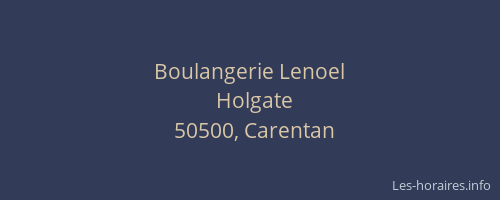 Boulangerie Lenoel