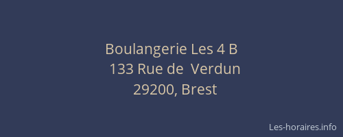 Boulangerie Les 4 B