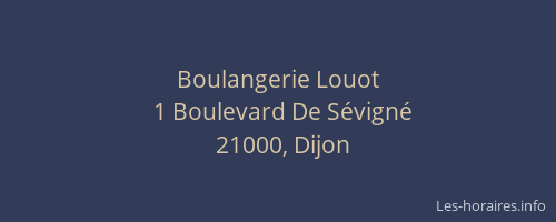 Boulangerie Louot