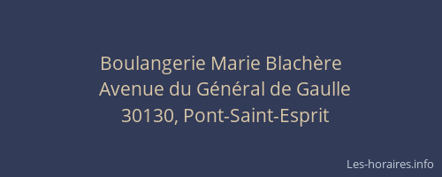 Boulangerie Marie Blachère