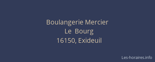Boulangerie Mercier